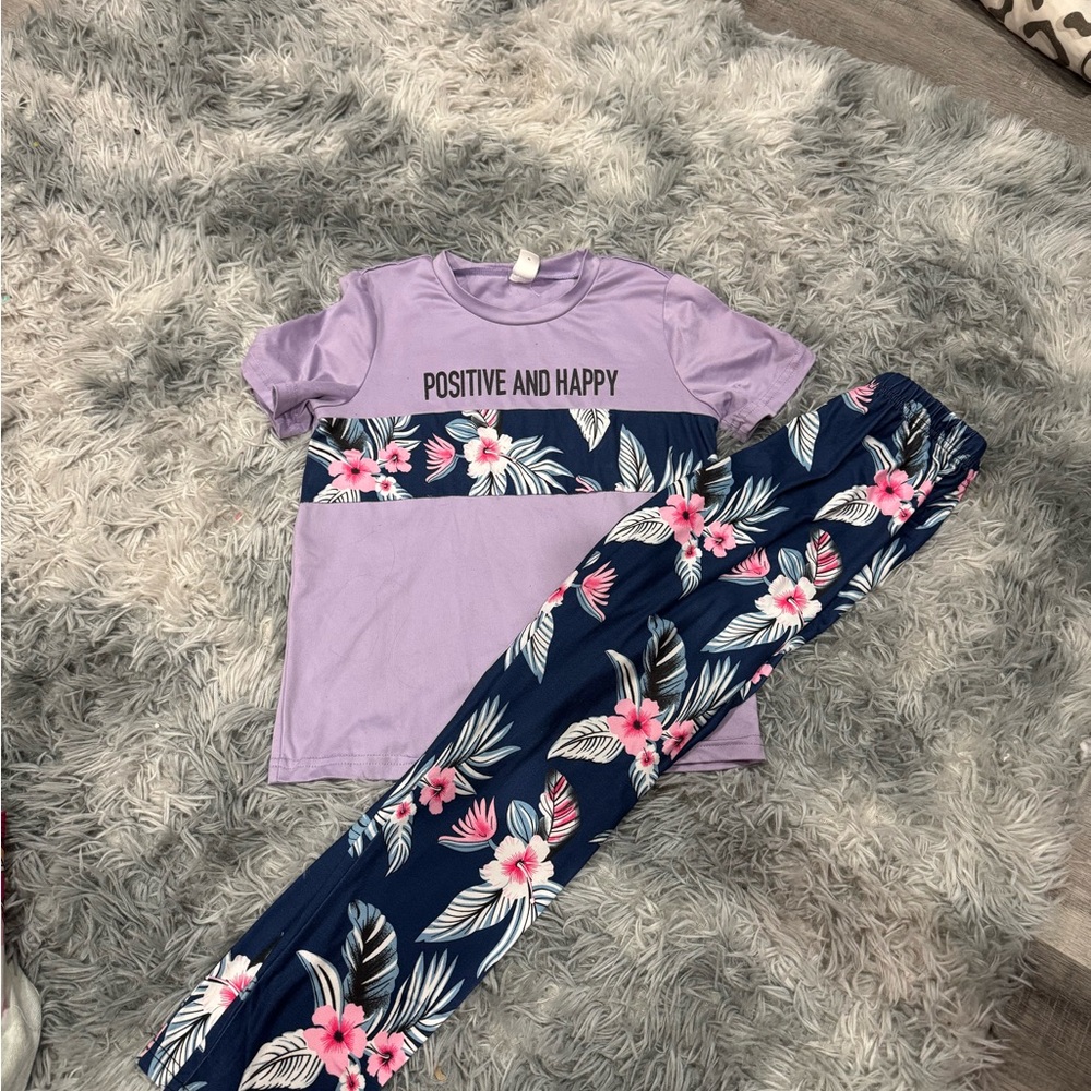 Kids Lavender Floral Set - Positive and Happy